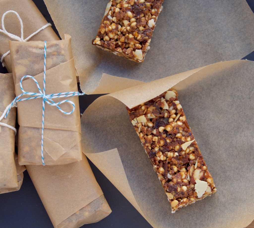 Almond & Apricot Bars with Puffed Millet