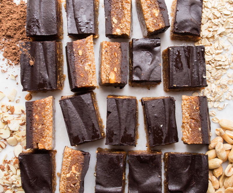 Homemade Snickers Bars with-Converstions